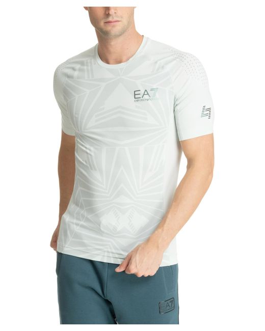 EA7 Gray Vigor 7 T-shirt for men