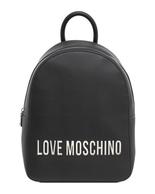 Love Moschino Black Maxi Lettering Backpack