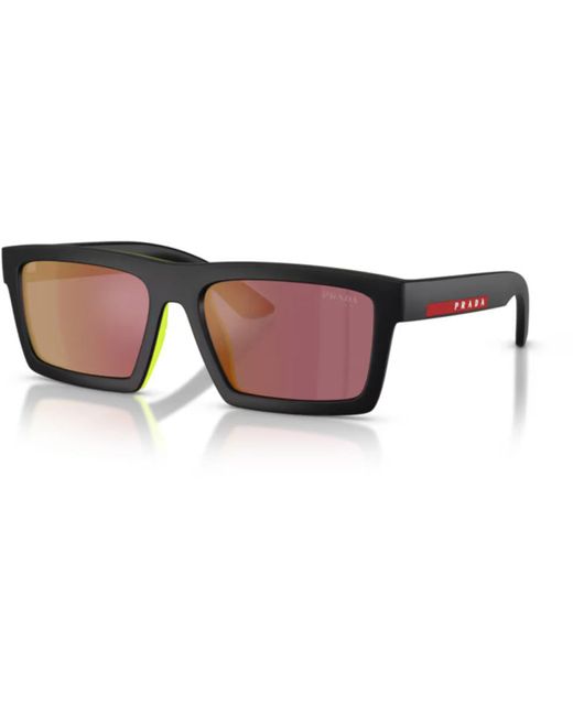 Prada Linea Rossa Brown Sunglasses A07s Sole for men