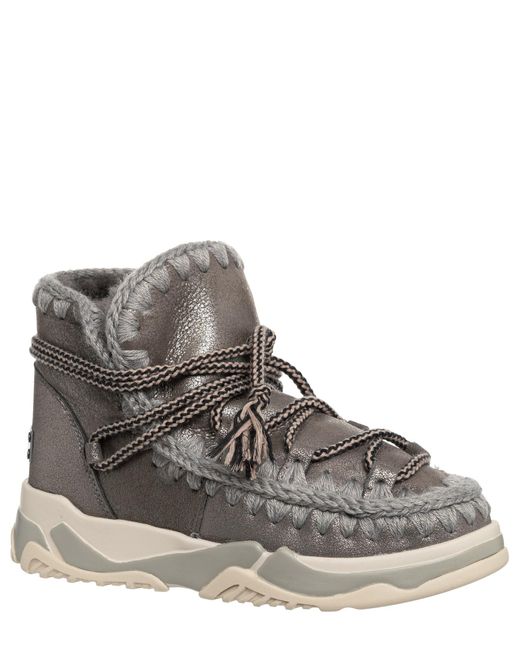 Mou Brown Trainer Scoubidoo Lace Ankle Boots