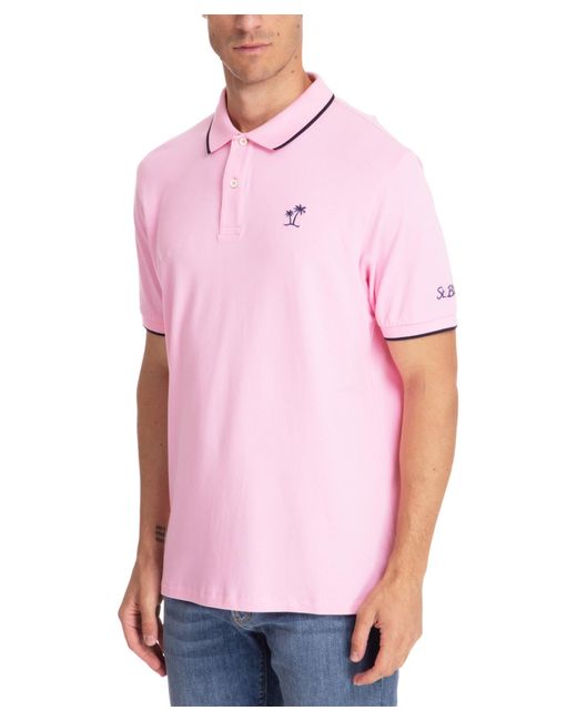 Mc2 Saint Barth Red Beverly Hills Polo Shirt for men