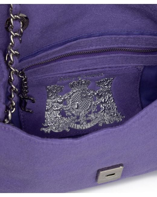 Juicy Couture Purple Iris Towelling Shoulder Bag