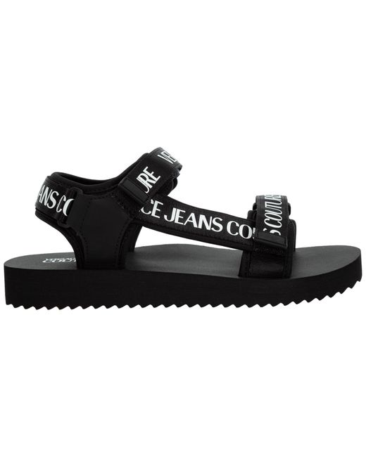 Versace Jeans Black Sandals Strap Sandal for men