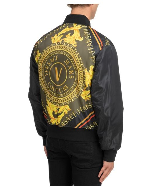 Versace Jeans Black Bomber Jacket for men
