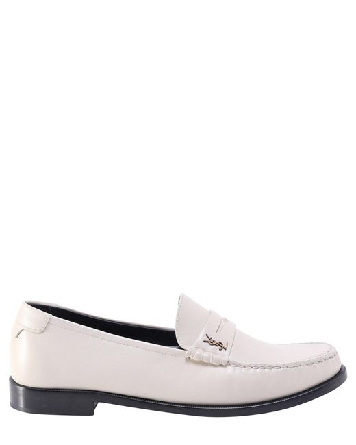 Saint Laurent White Loafers for men