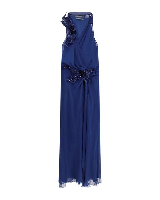 Alberta Ferretti Blue Long Dress