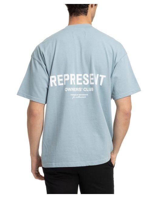 Represent Blue Owners Club Cotton T-shirt for men