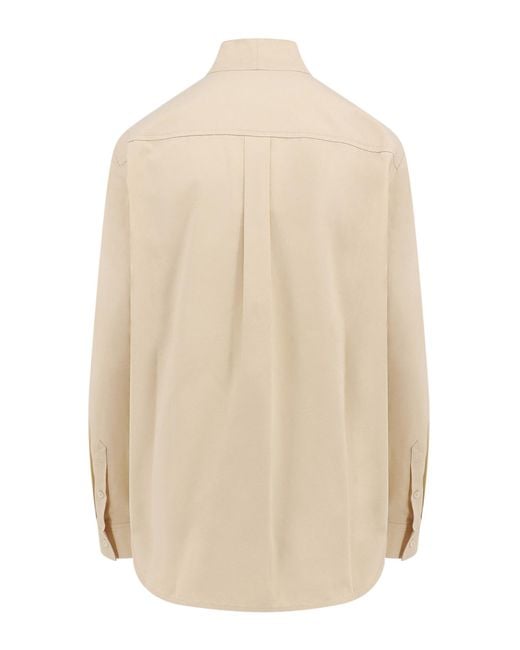 Totême Overlay Shirt in Natural | Lyst