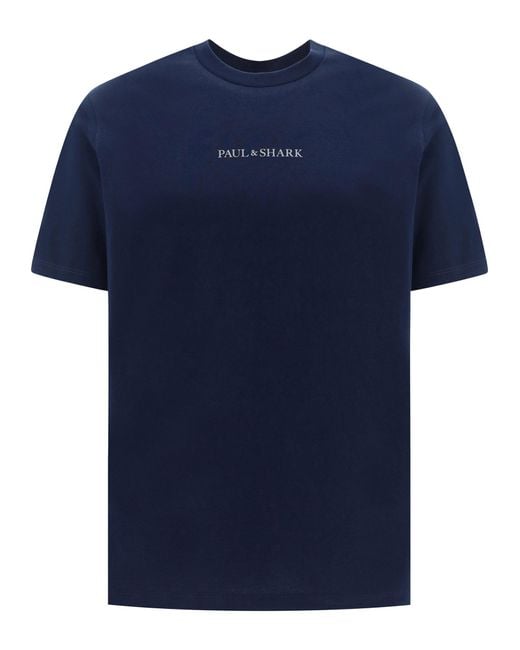 T-shirt di Paul & Shark in Blue da Uomo