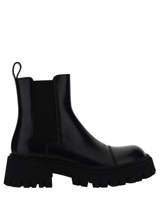 Tractor ankle boots di Balenciaga in Black da Uomo