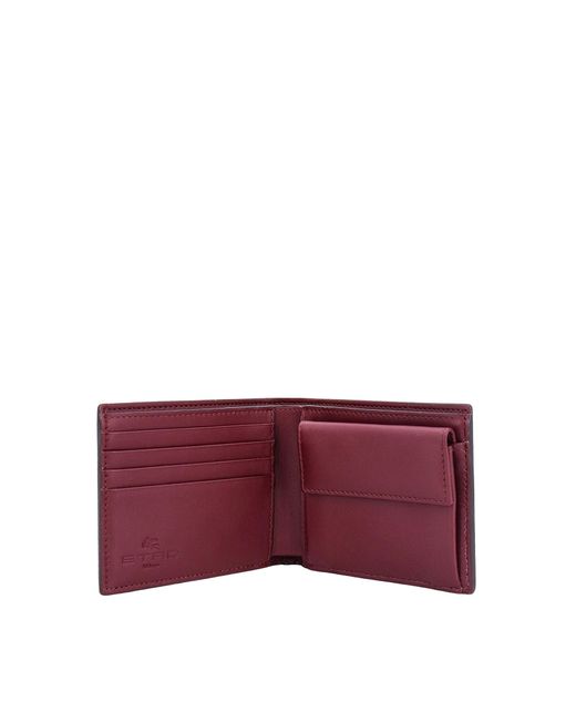 Etro Purple Wallet for men