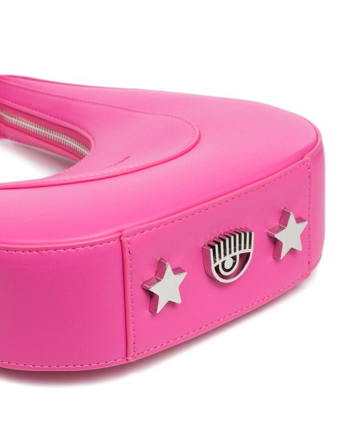 Chiara Ferragni Pink Caia Eye Star Hobo Bag