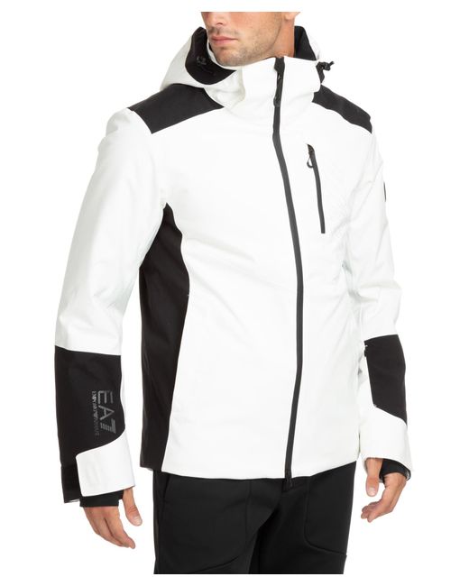 EA7 White Ski Jacket for men