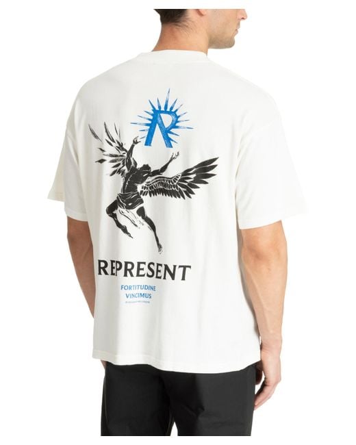 T-shirt icarus di Represent in White da Uomo