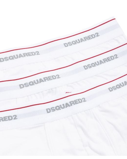 DSquared² White 3 Pack Boxer for men