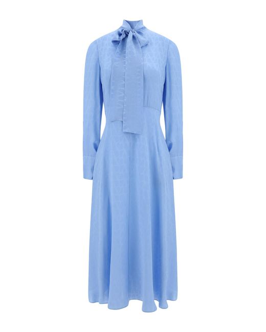Valentino Blue Toile Iconographe Long Dress