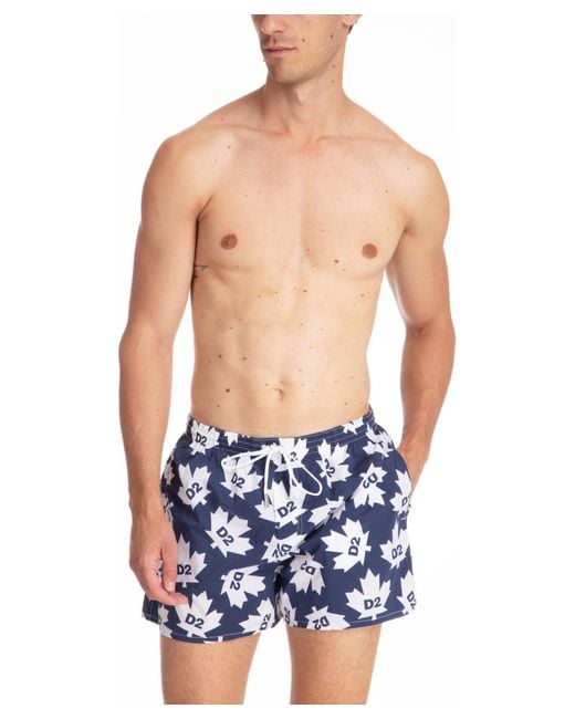 DSquared² Blue Swim Shorts for men