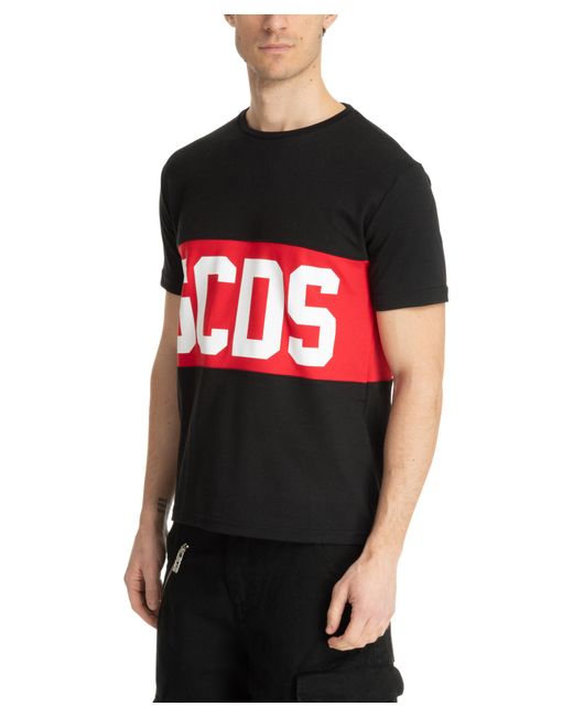 T-shirt band logo di Gcds in Red da Uomo