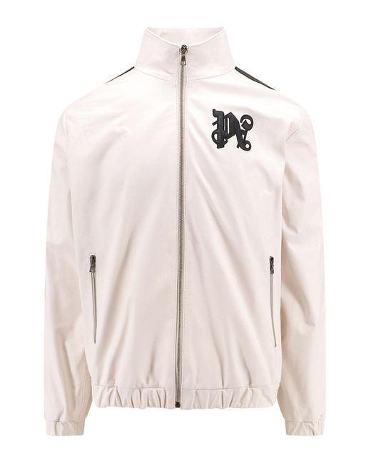 Palm Angels Pink Leather Jackets for men