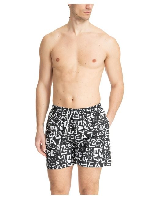 EA7 Blue Swim Shorts for men