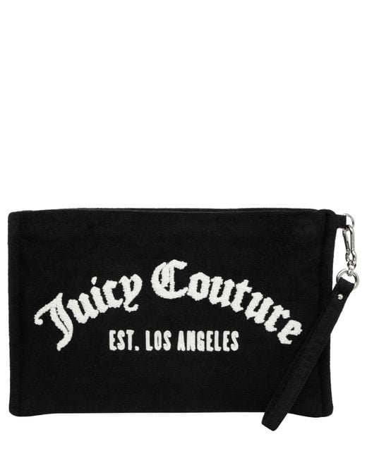 Juicy Couture Black Iris Towelling Pouch
