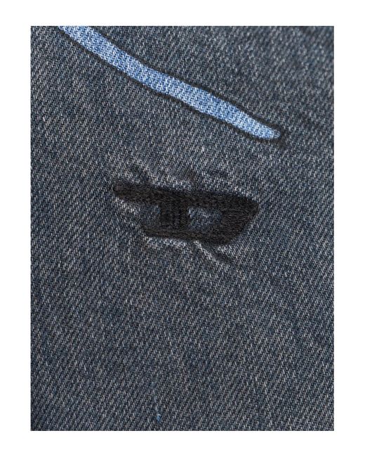 Camicia d-dewny di DIESEL in Blue da Uomo