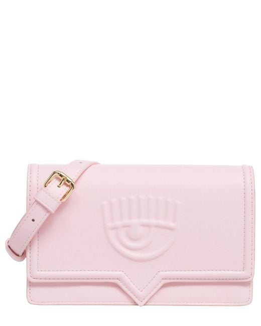 Chiara Ferragni Pink Eyelike Crossbody Bag