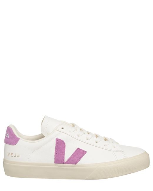 Veja Pink Campo Chromefree Leather Sneakers