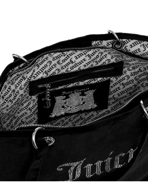 関税込 特価/完売前に【JUICY COUTURE】Kimberly ベロア Lバッグ Juicy Couture KIMBERLY LARGE - Tote bag - black - Zalando