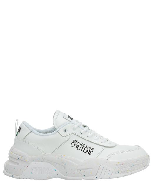 Versace Jeans Couture Leather Stargaze Sneakers in White for Men - Save 44%  | Lyst