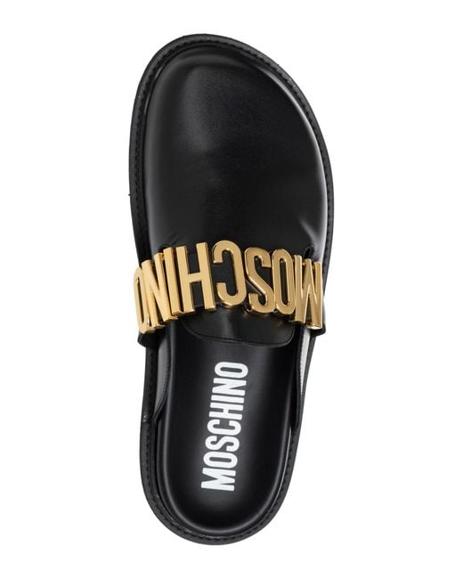 Moschino Black Slippers for men
