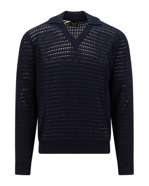 Roberto Cavalli Blue Sweater for men