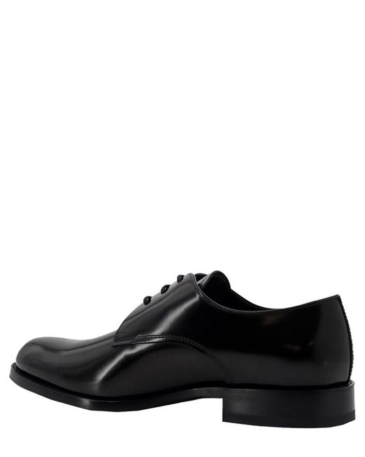Tod's Black Derby Shoes for men
