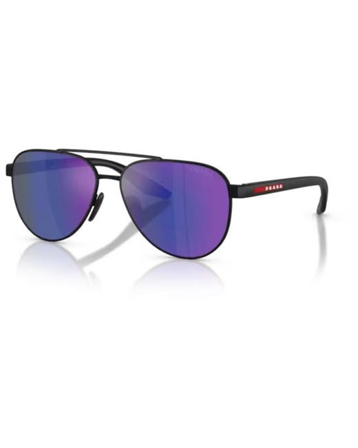 Prada Linea Rossa Blue Sunglasses A52s Sole for men