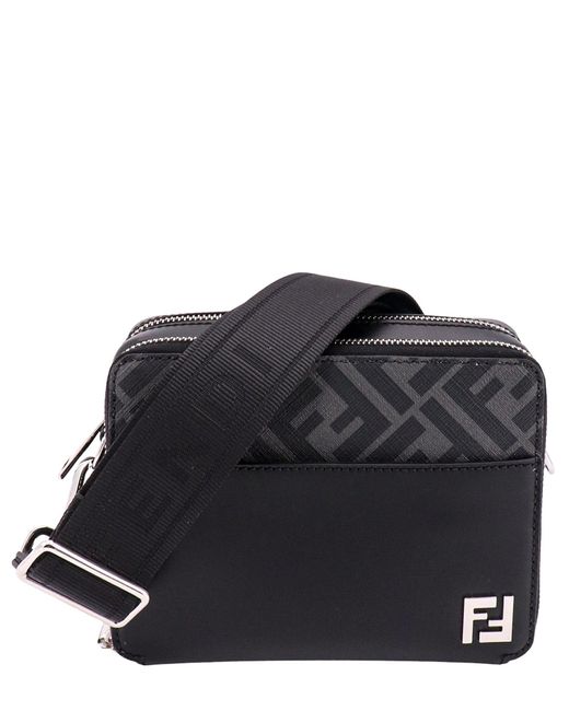 Fendi Black Ff Crossbody Bag for men