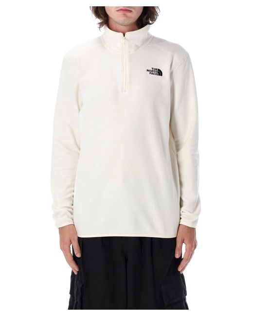 The North Face Quarter Zip Fleece Pullover Sweater in White for Men Lyst UK