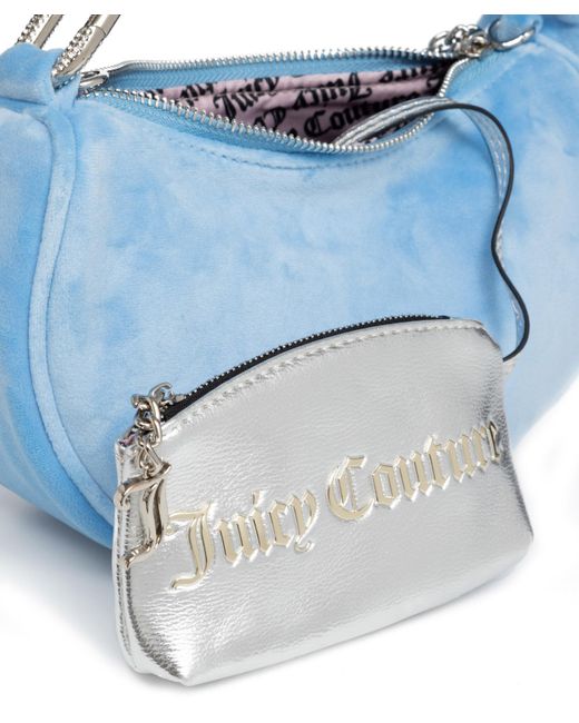 Juicy Couture Blue Blossom Small Hobo Bag