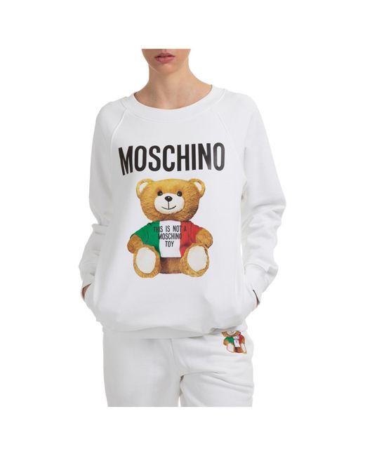 moschino sweatshirt white