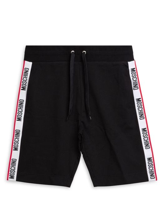 Moschino Black Track Shorts for men