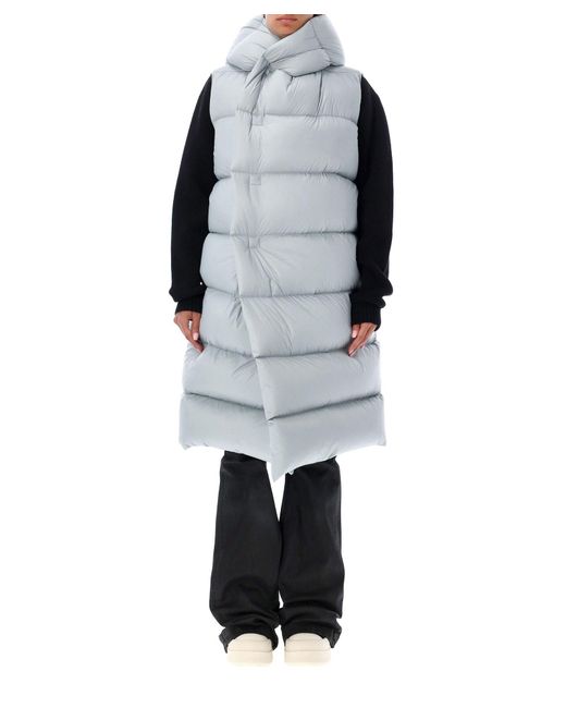 Rick Owens Gray Down Jacket