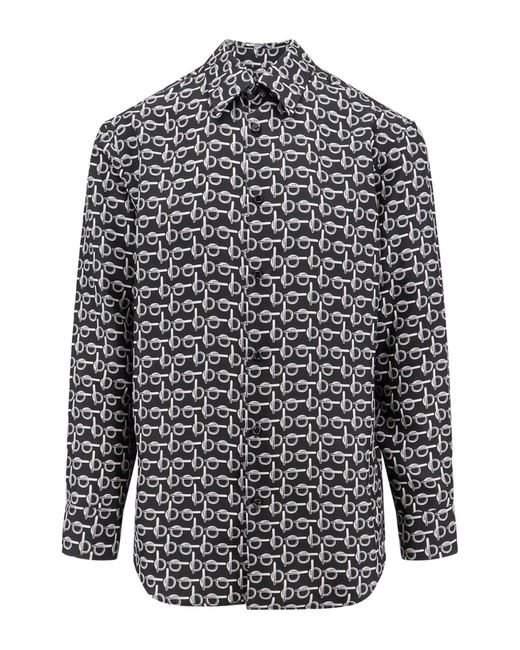 Camicia di Burberry in Gray da Uomo