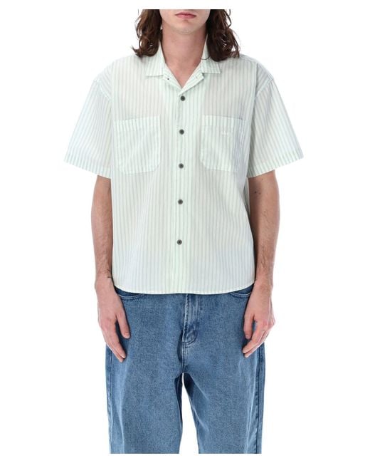 Obey Blue Short Sleeve Shirt for men