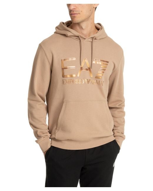 EA7 Natural Hoodie for men