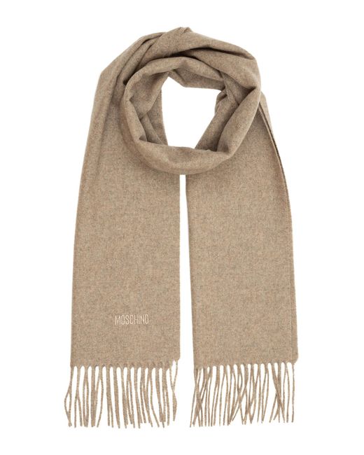 Moschino Natural Wool Scarf for men