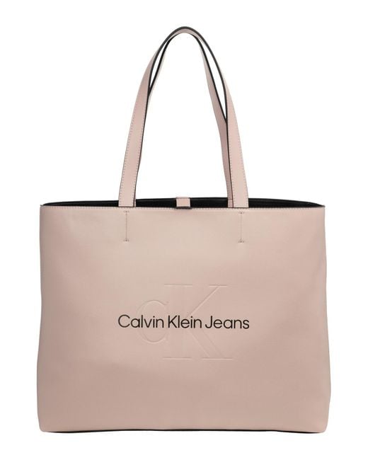 Shopping bag di Calvin Klein in Natural