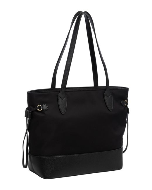 Shopping bag logo print di Love Moschino in Black