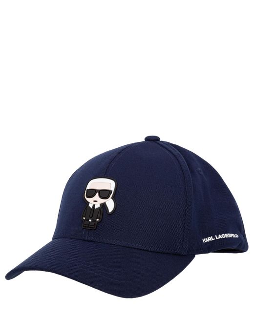 Karl Lagerfeld Blue K/ikonik Baseball Cap for men
