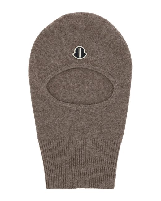 Passamontagna x rick owens di Moncler in Brown