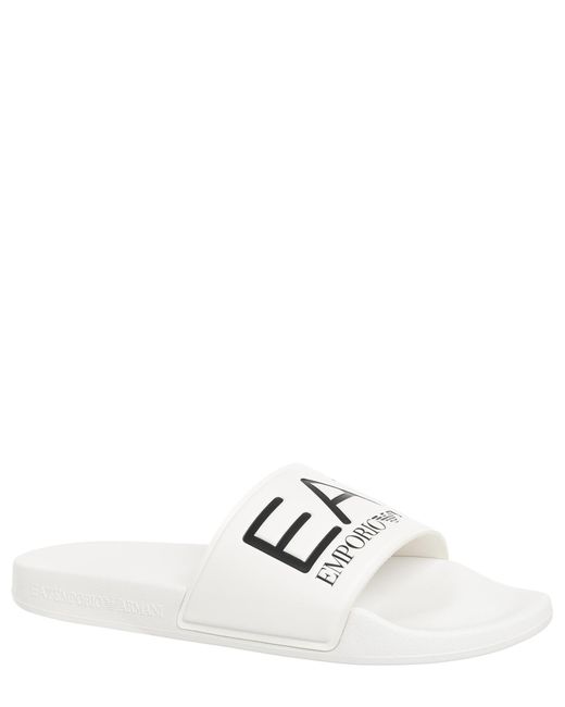 EA7 White Slides for men