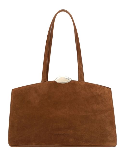 Shopping bag serena di Benedetta Bruzziches in Brown
